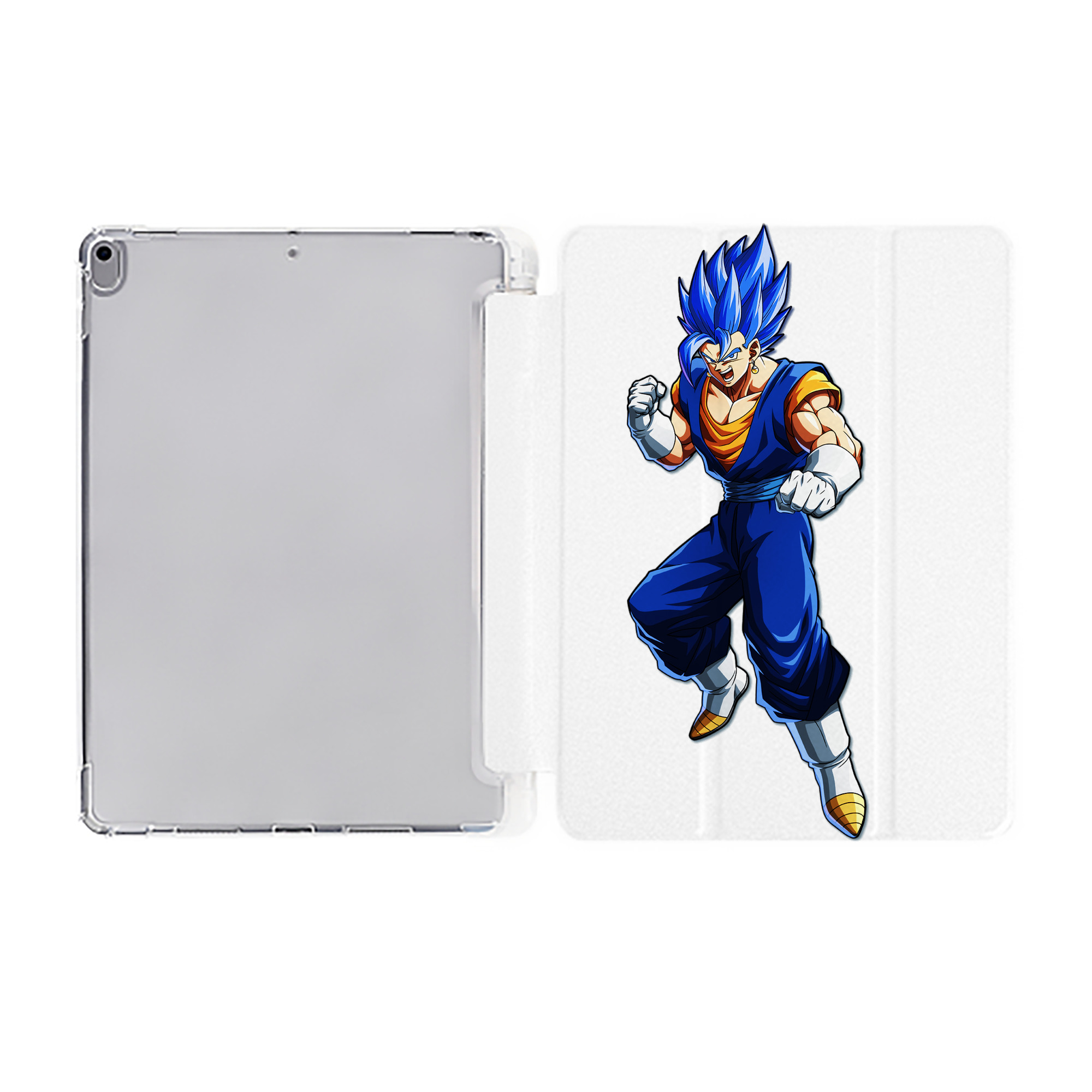 （画像用） ドラゴンボール ベジット DRAGON BALL Vegetto IPad ケース ペン収納付き 三つ折りスタンド PUレザー×シリコン 対応機種9.5/10.5/10.9インチ